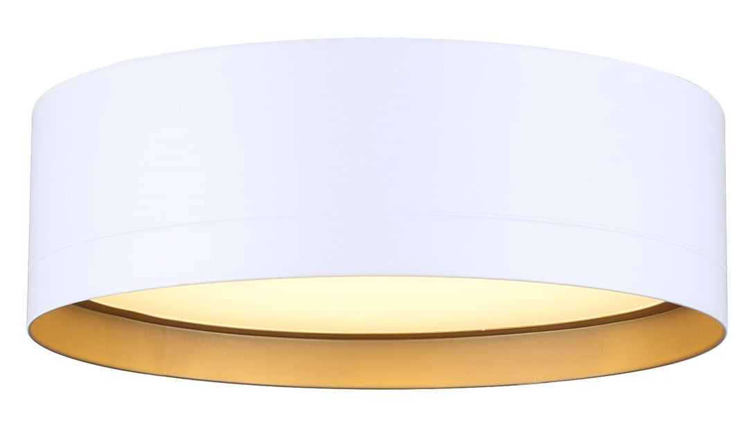 Flush Mount In White Finish by Canarm