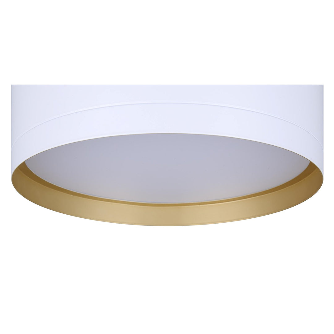 Flush Mount In White Finish