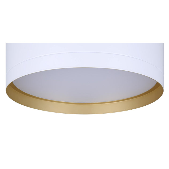 Flush Mount In White Finish