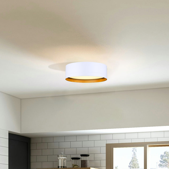 Flush Mount In White Finish