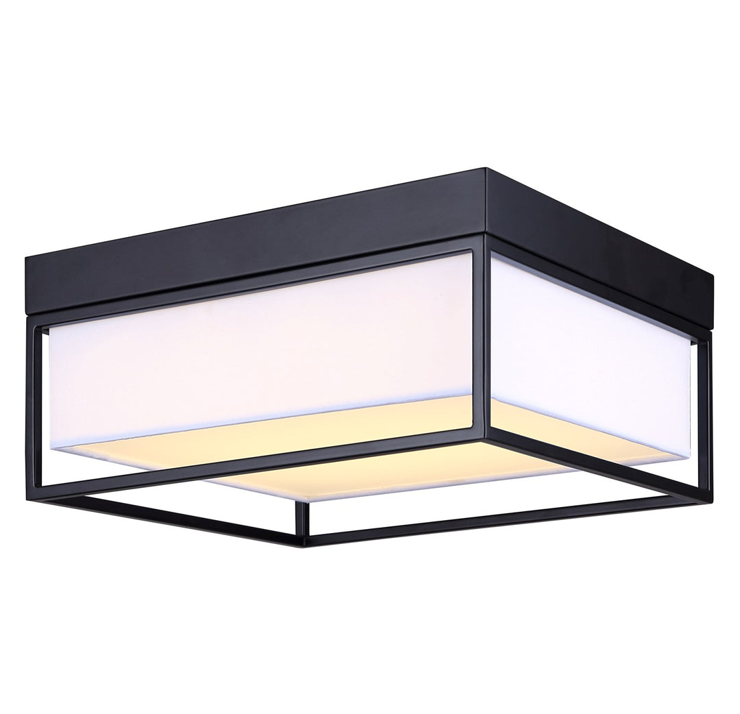 Flush Mount In Black Finish by Canarm