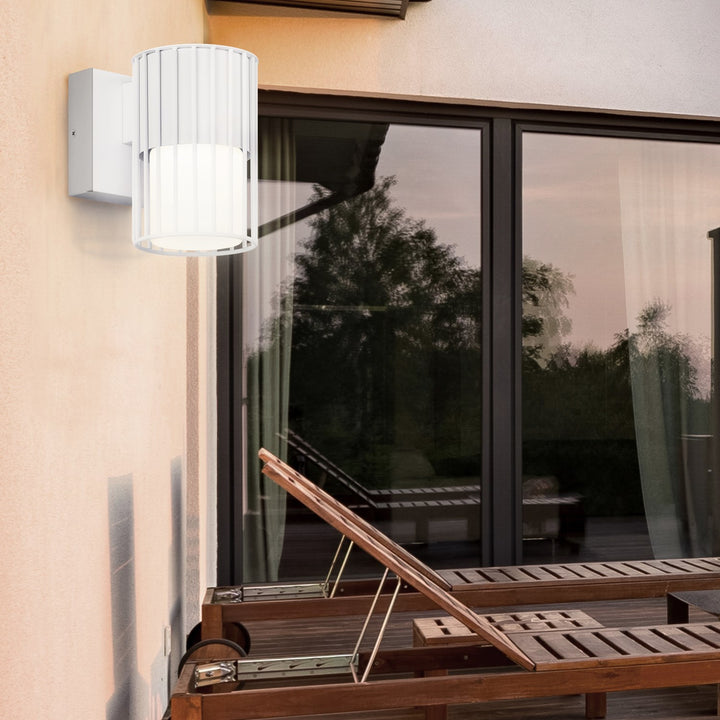 Outdoor Lantern In White Finish