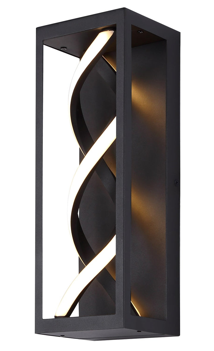 Outdoor Lantern In Black Finish by Canarm