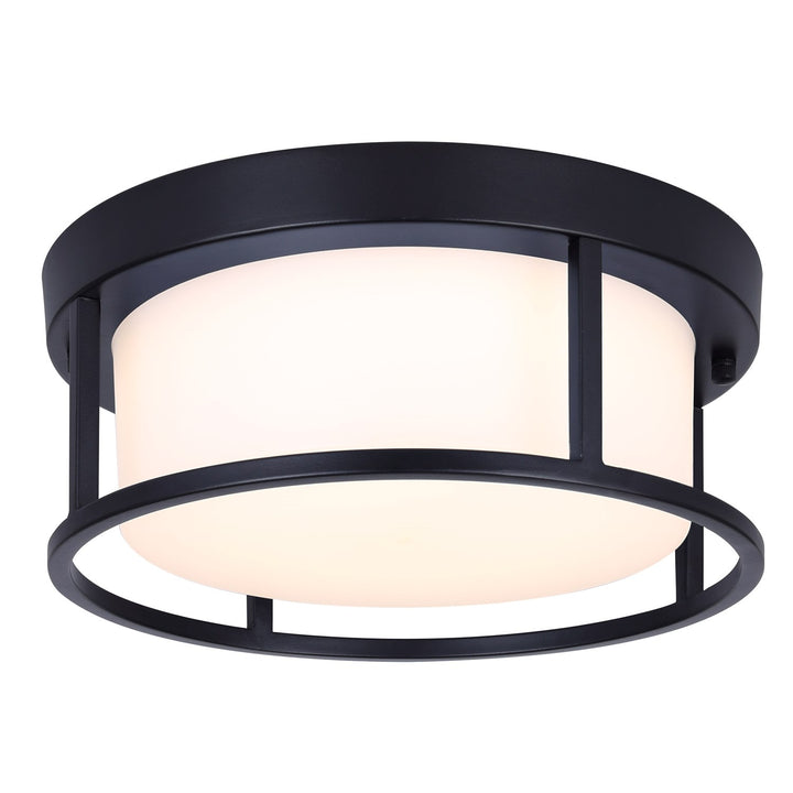 Outdoor Ceiling In Black Finish by Canarm