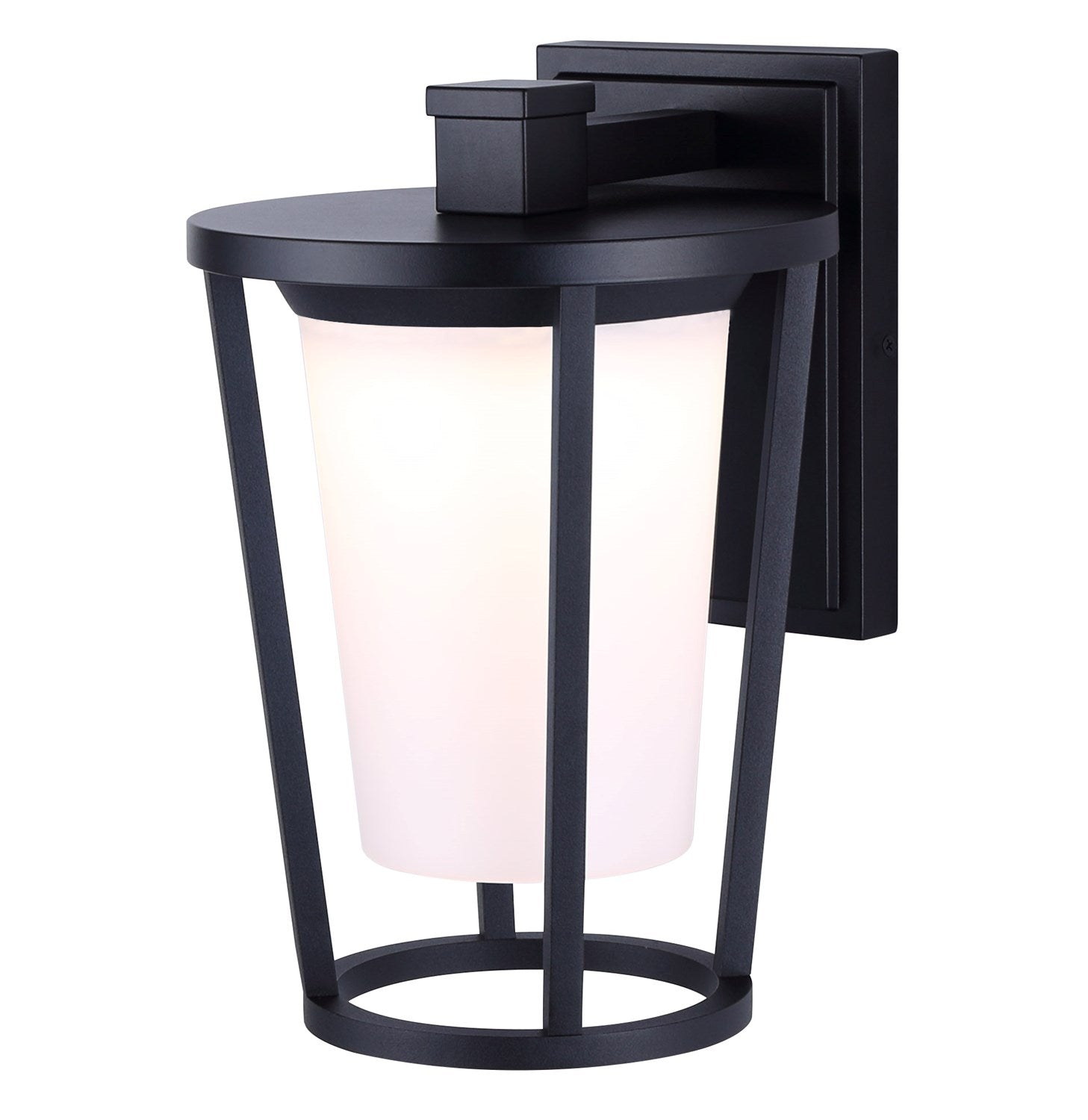 Outdoor Lantern In Black Finish by Canarm