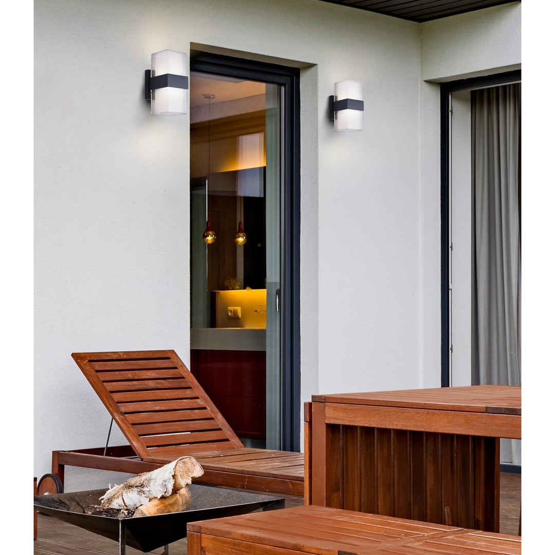 Outdoor Lantern In Black Finish