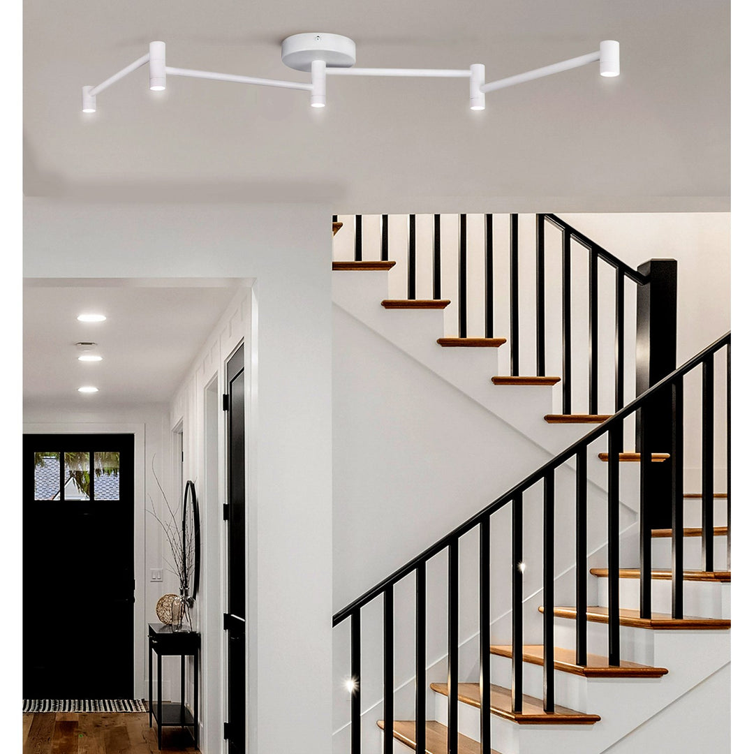 Track Lighting In White Finish