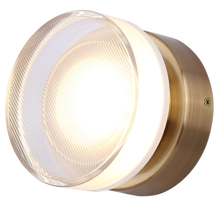 Wall Light In Gold Finish by Canarm