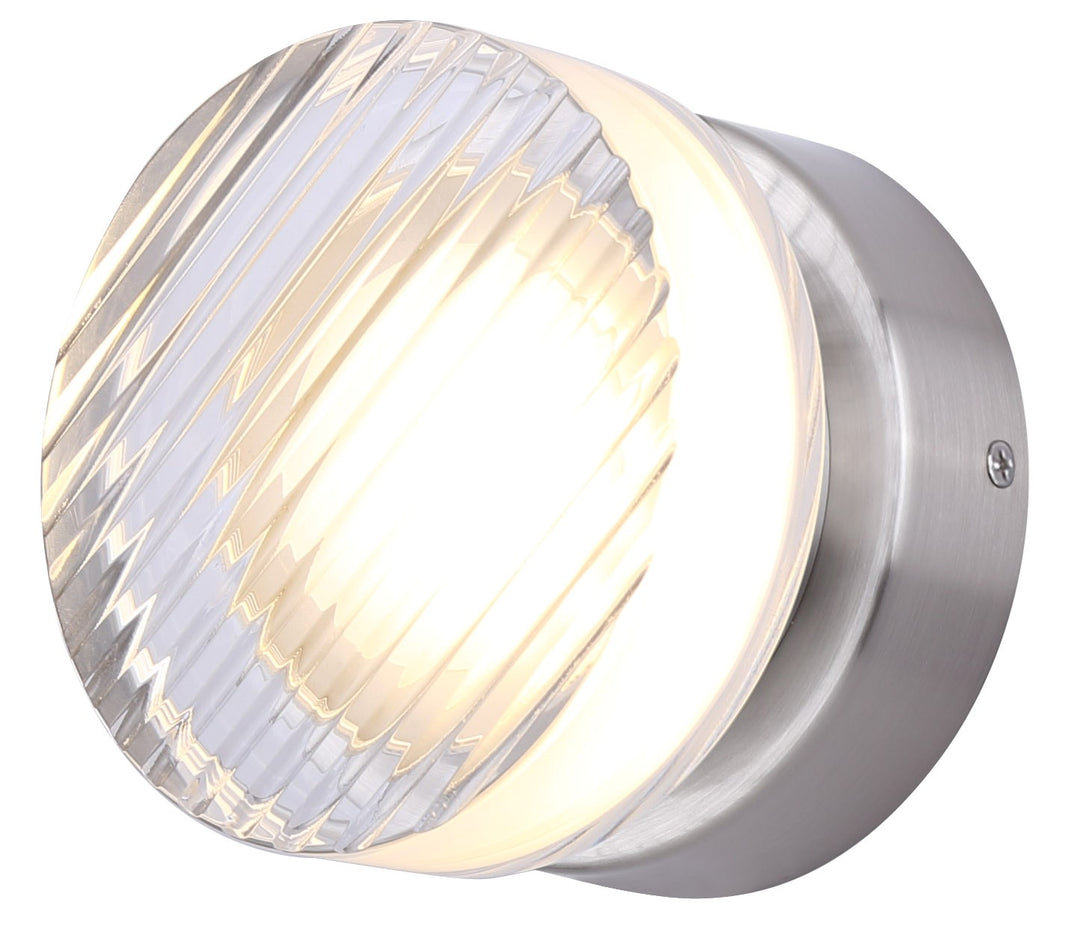 Wall Light In Nickel Finish by Canarm