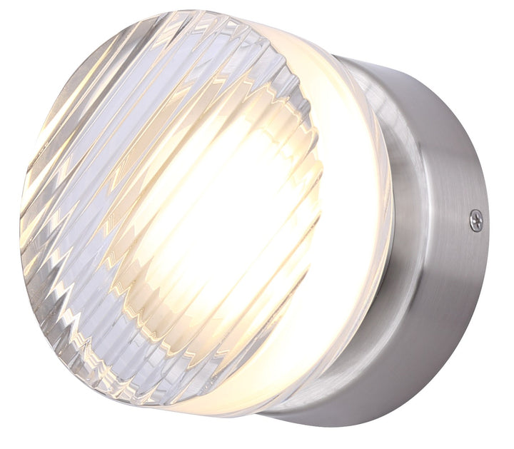 Wall Light In Nickel Finish by Canarm