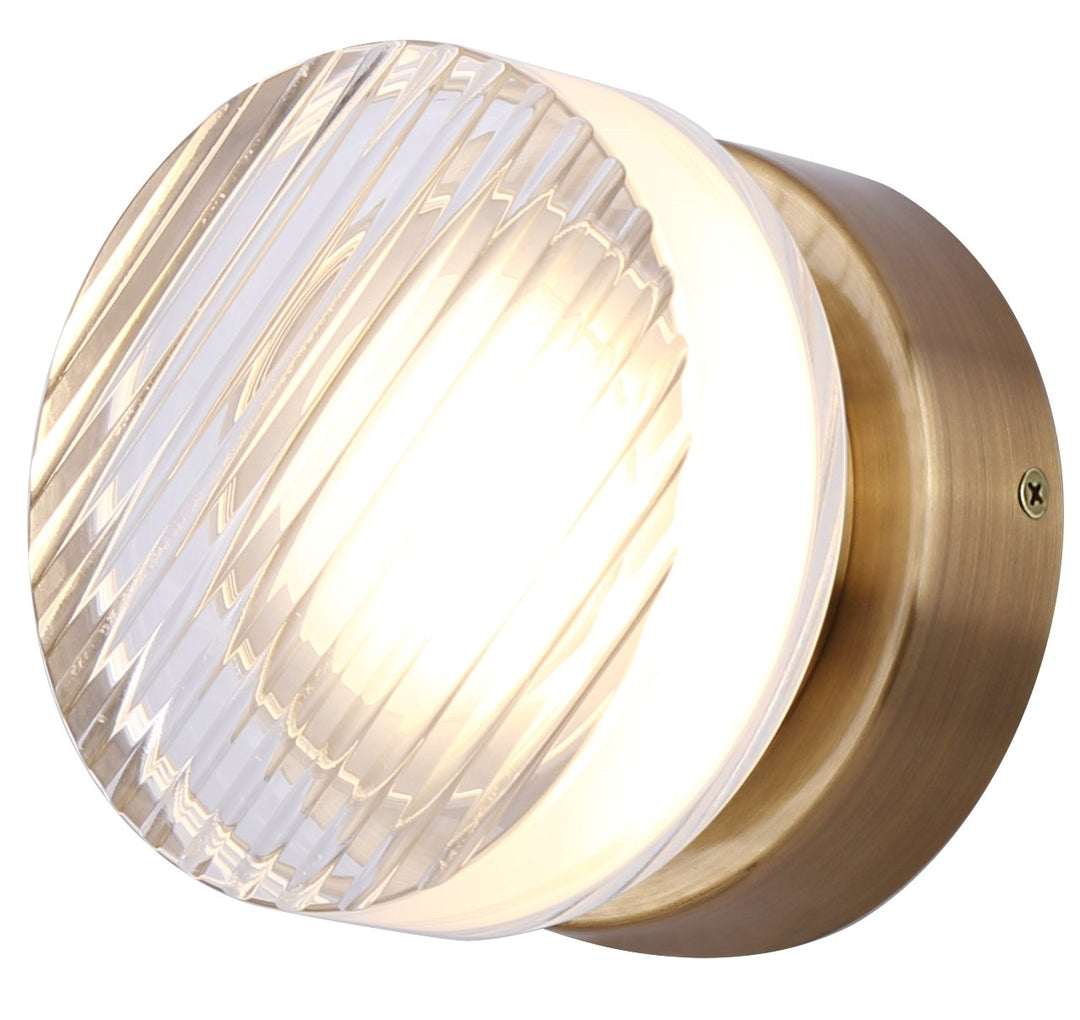 Wall Light In Gold Finish by Canarm