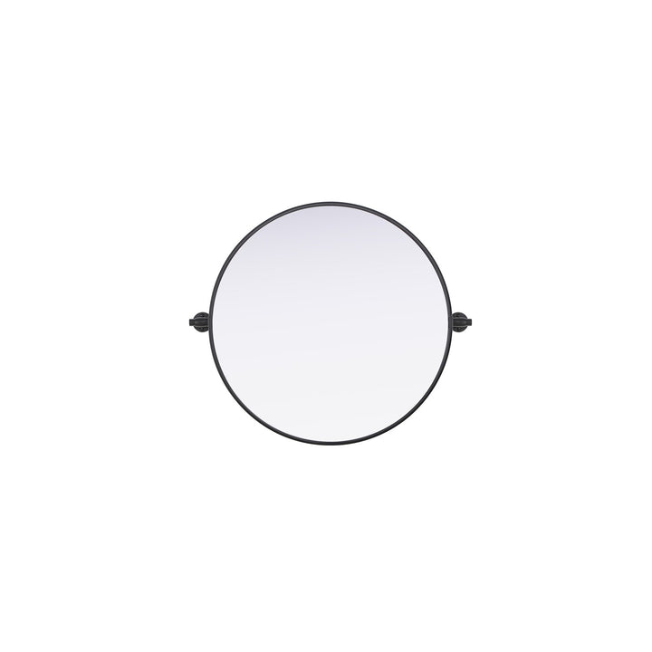 24X24 Pivot Mirror In Black by Elegant Kitchen and Bath