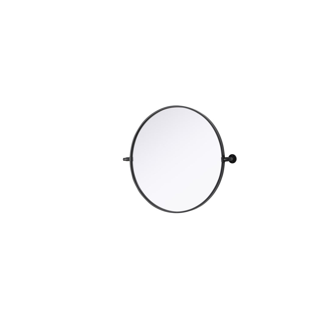 24X24 Pivot Mirror In Black