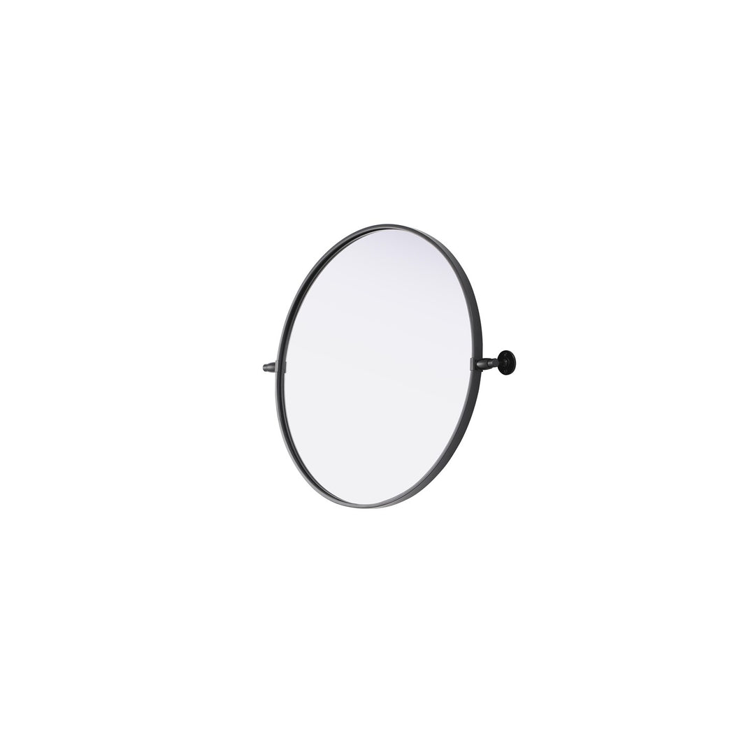 24X24 Pivot Mirror In Black