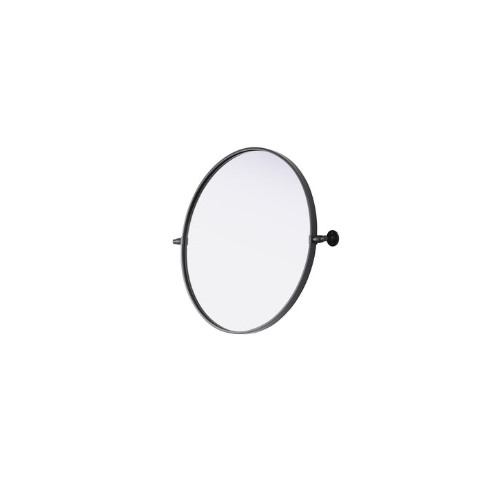 24X24 Pivot Mirror In Black