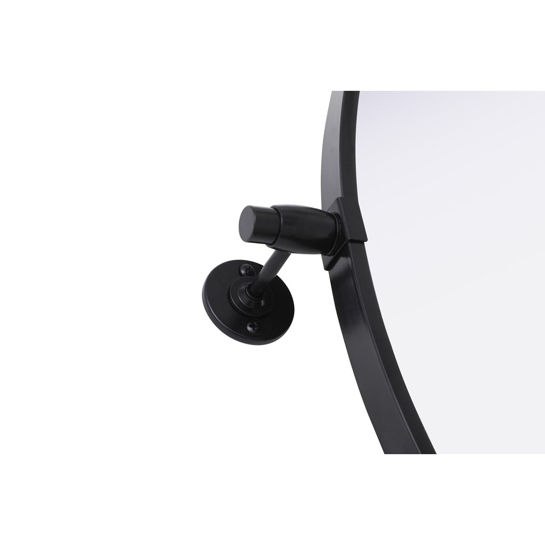 24X24 Pivot Mirror In Black