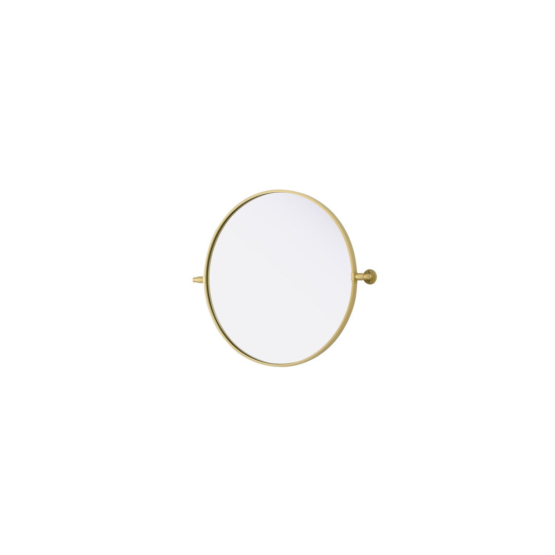 24X24 Pivot Mirror In Brass