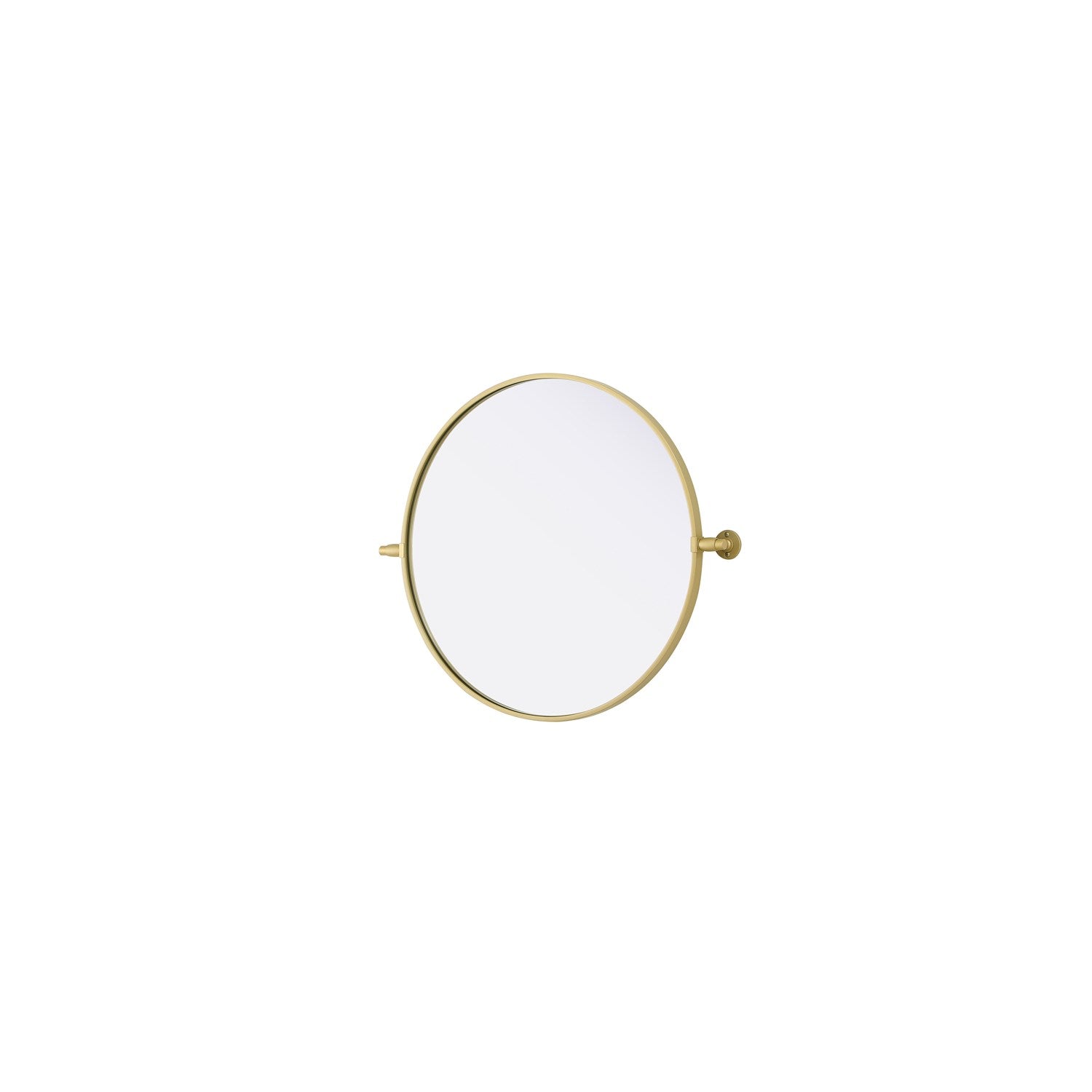 24X24 Pivot Mirror In Brass