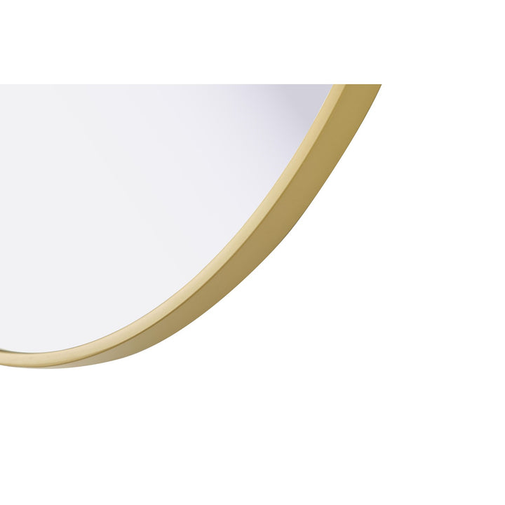 24X24 Pivot Mirror In Brass