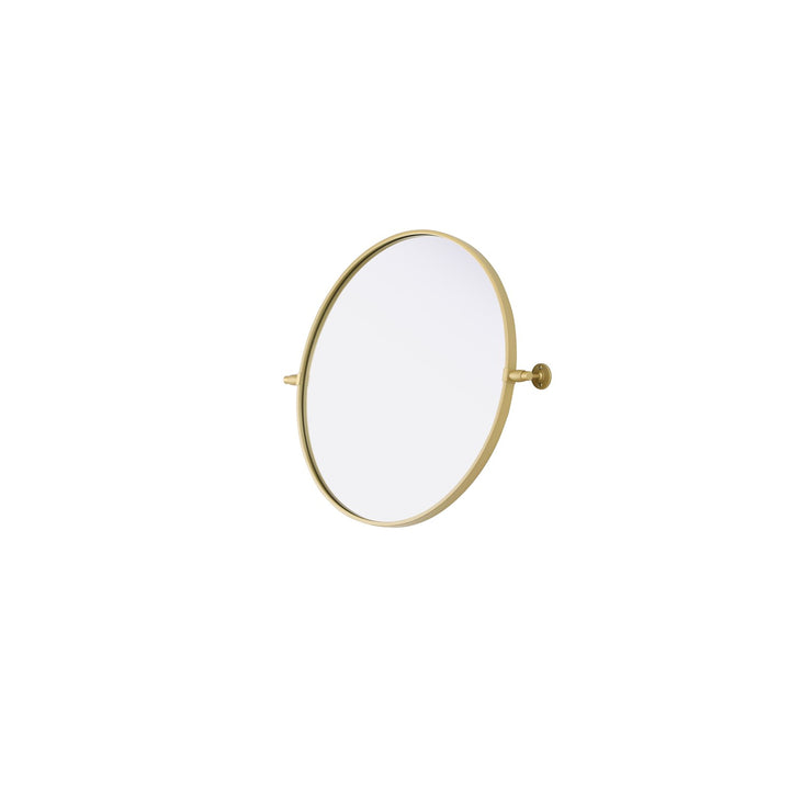 24X24 Pivot Mirror In Brass