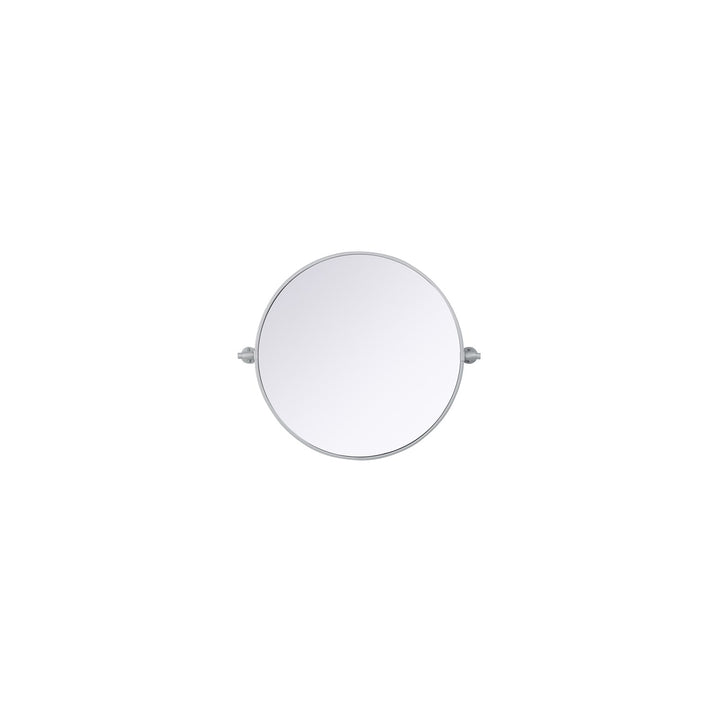 24X24 Pivot Mirror In Silver by Elegant Kitchen and Bath