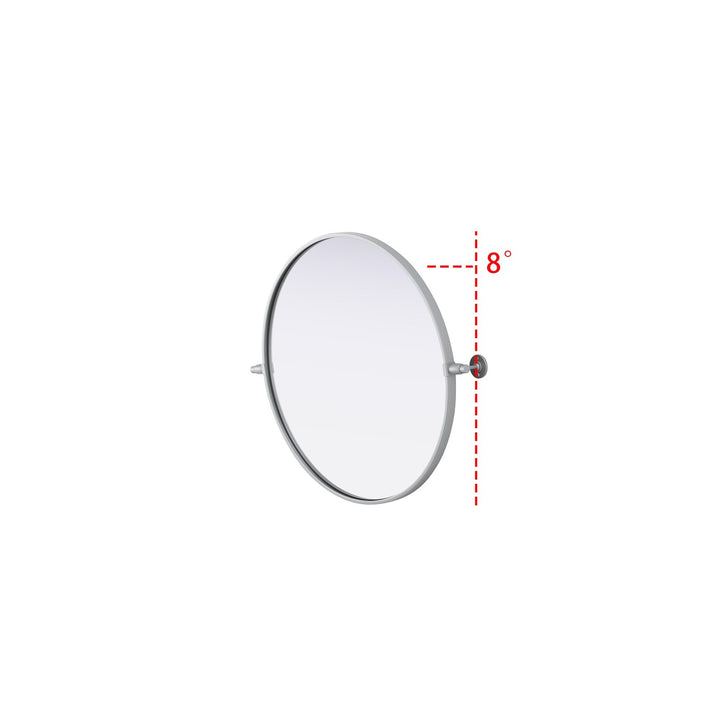 24X24 Pivot Mirror In Silver