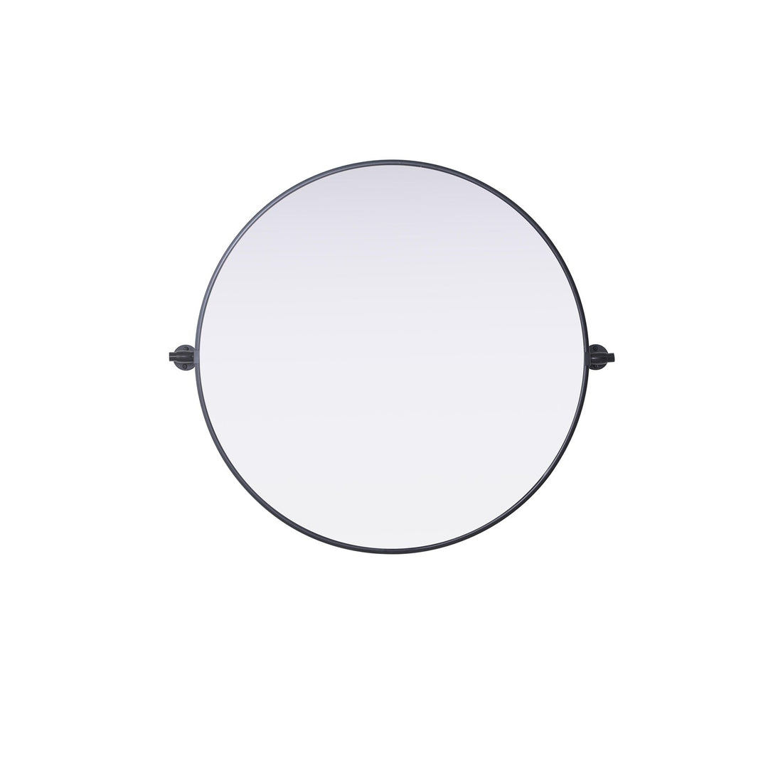 30X30 Pivot Mirror In Black by Elegant Kitchen and Bath