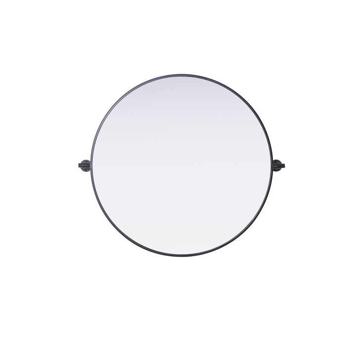 30X30 Pivot Mirror In Black by Elegant Kitchen and Bath