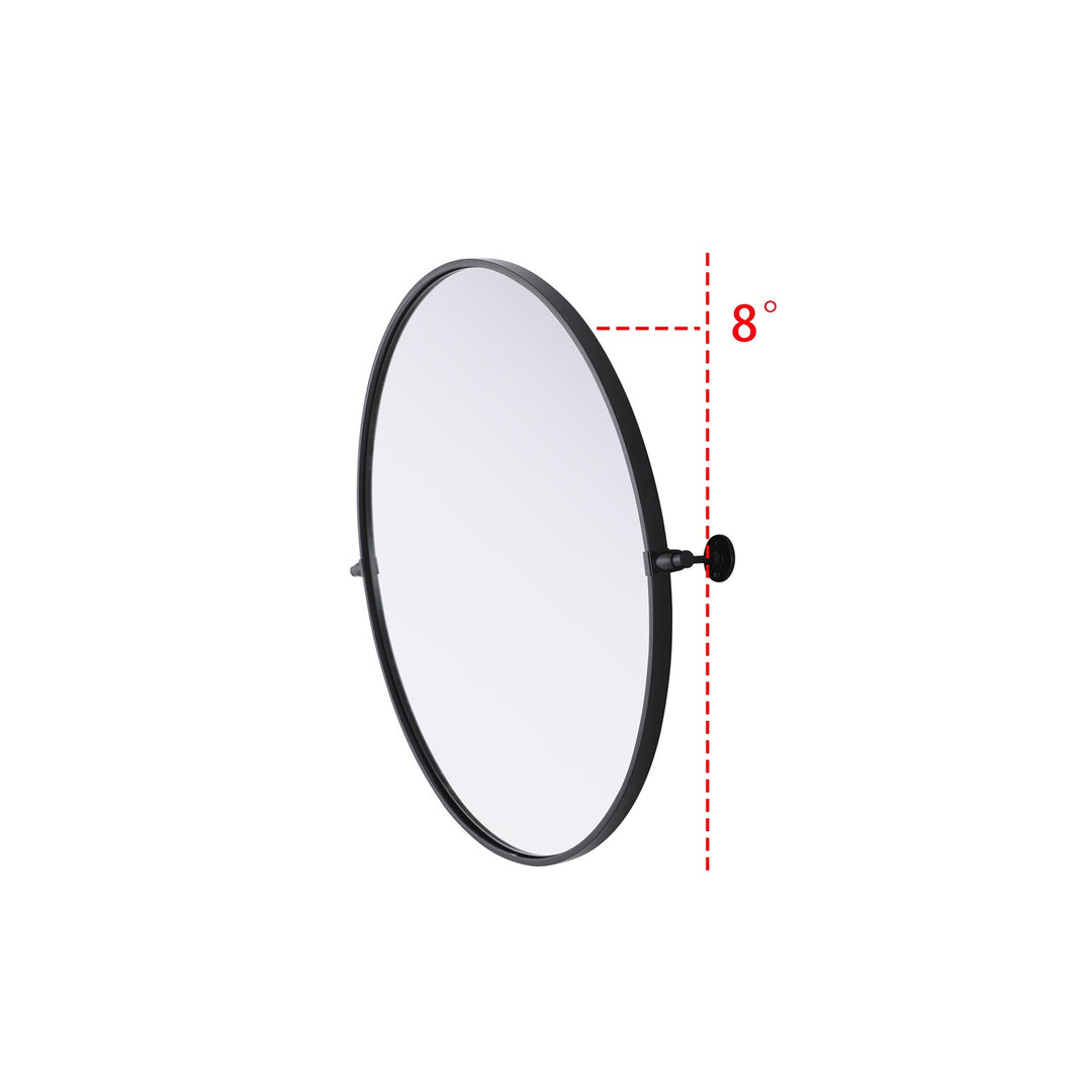 30X30 Pivot Mirror In Black