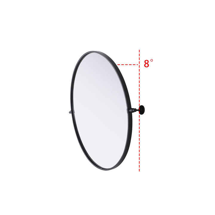 30X30 Pivot Mirror In Black