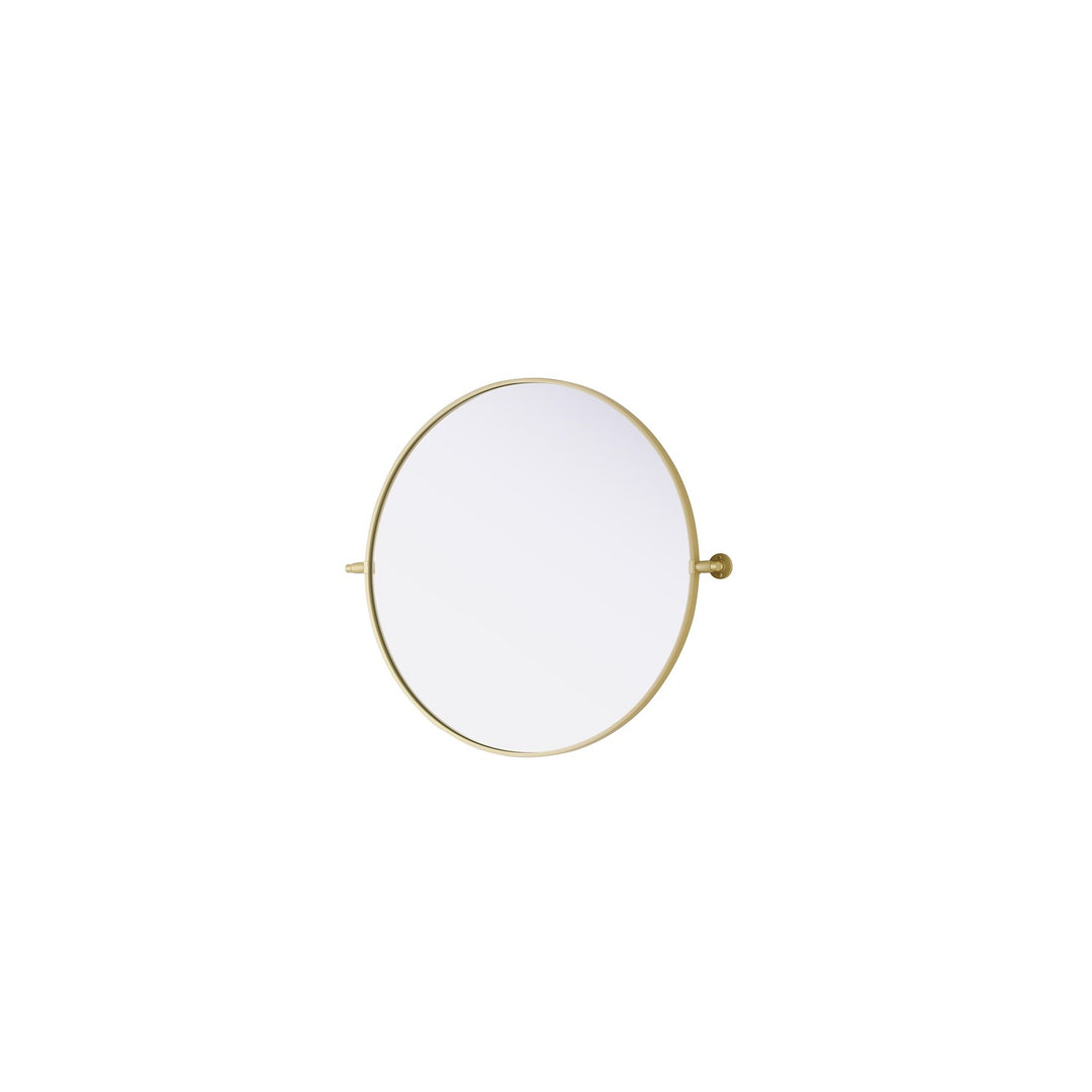 30X30 Pivot Mirror In Brass