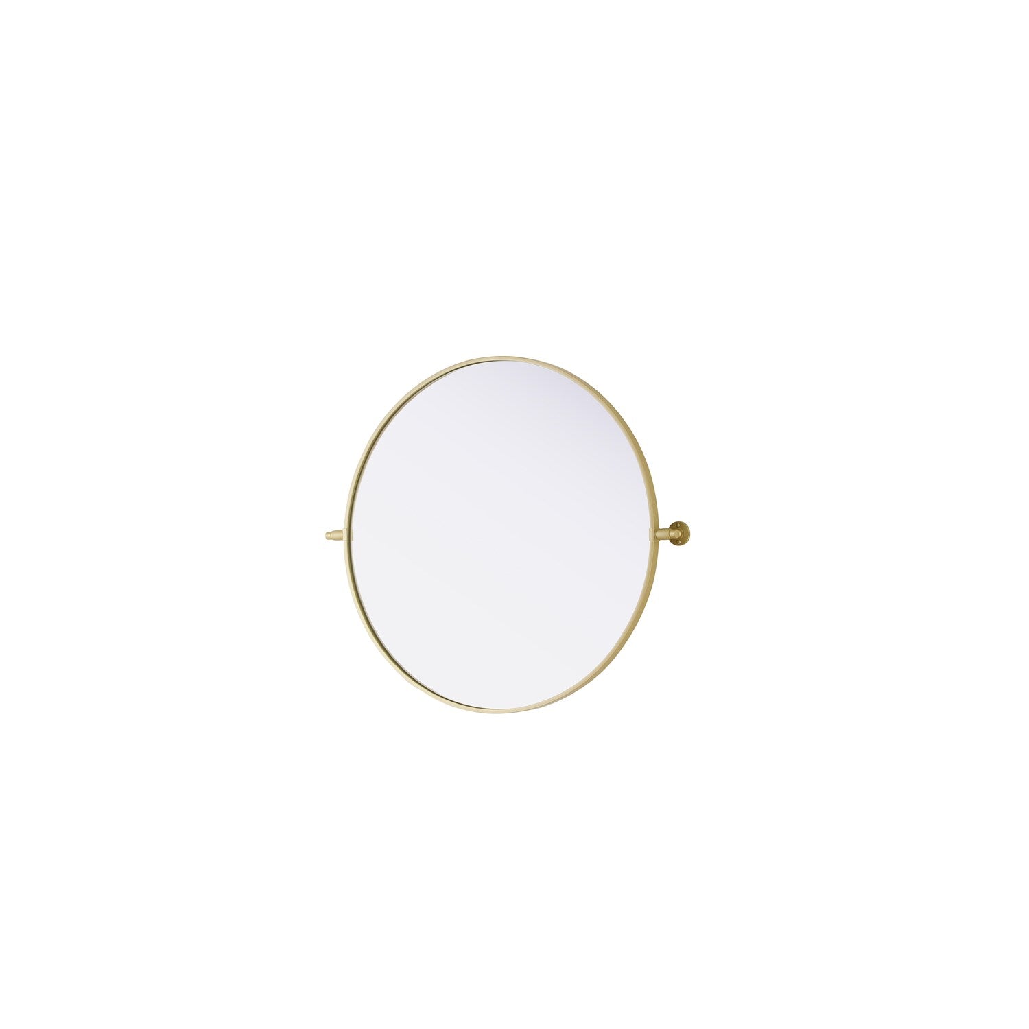 30X30 Pivot Mirror In Brass