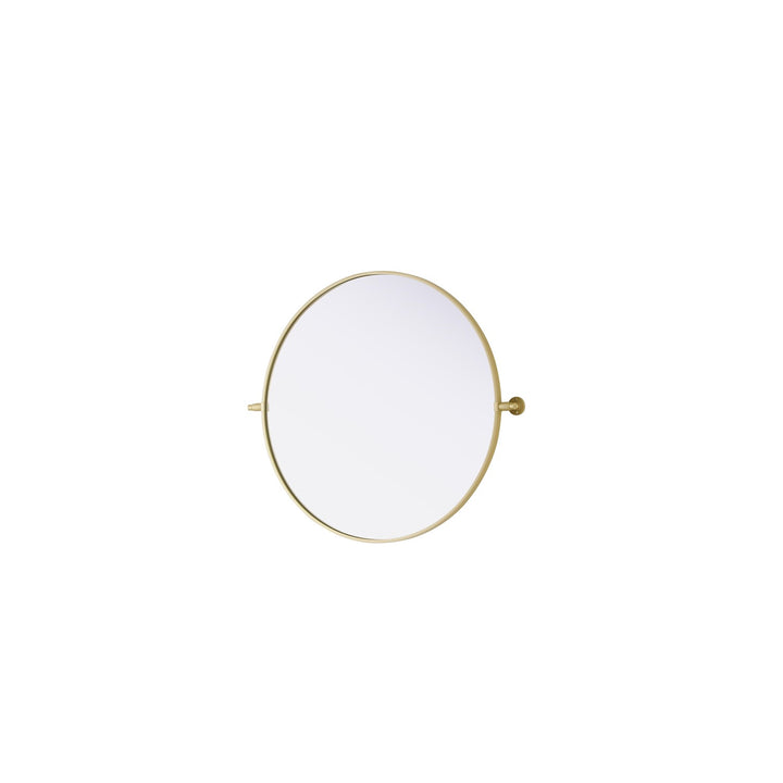 30X30 Pivot Mirror In Brass