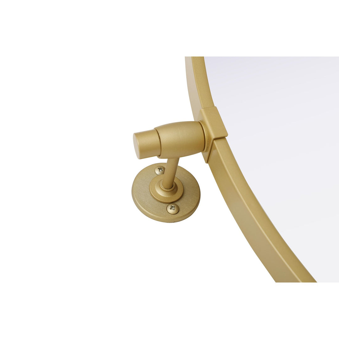 30X30 Pivot Mirror In Brass