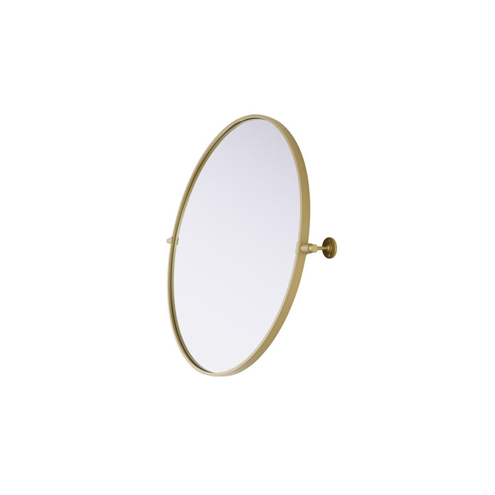 30X30 Pivot Mirror In Brass