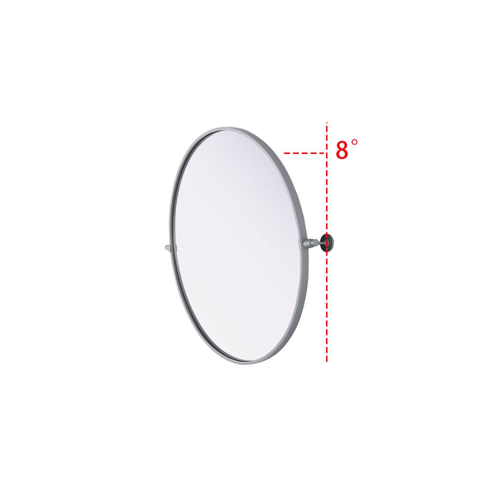30X30 Pivot Mirror In Silver