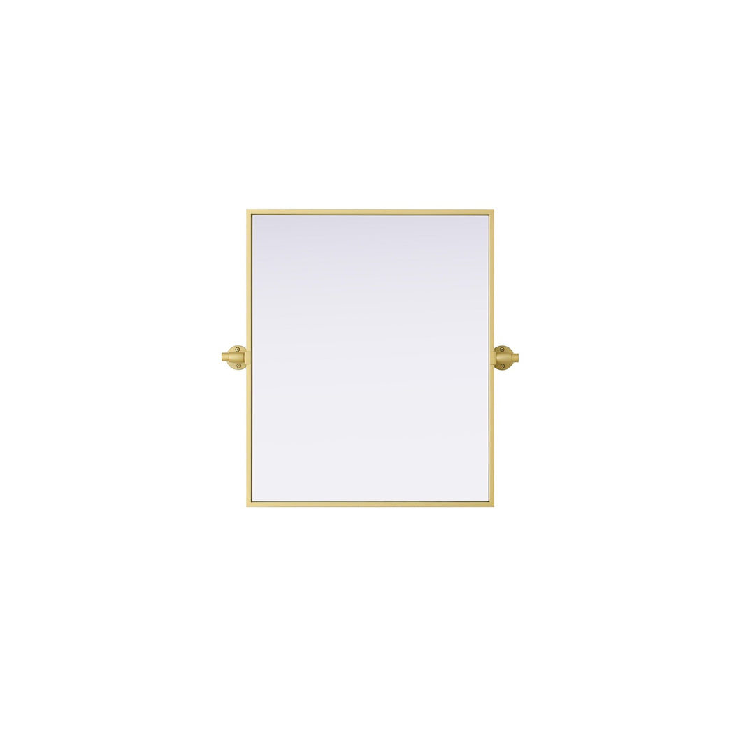 20X24 Pivot Mirror In Brass by Elegant Kitchen and Bath