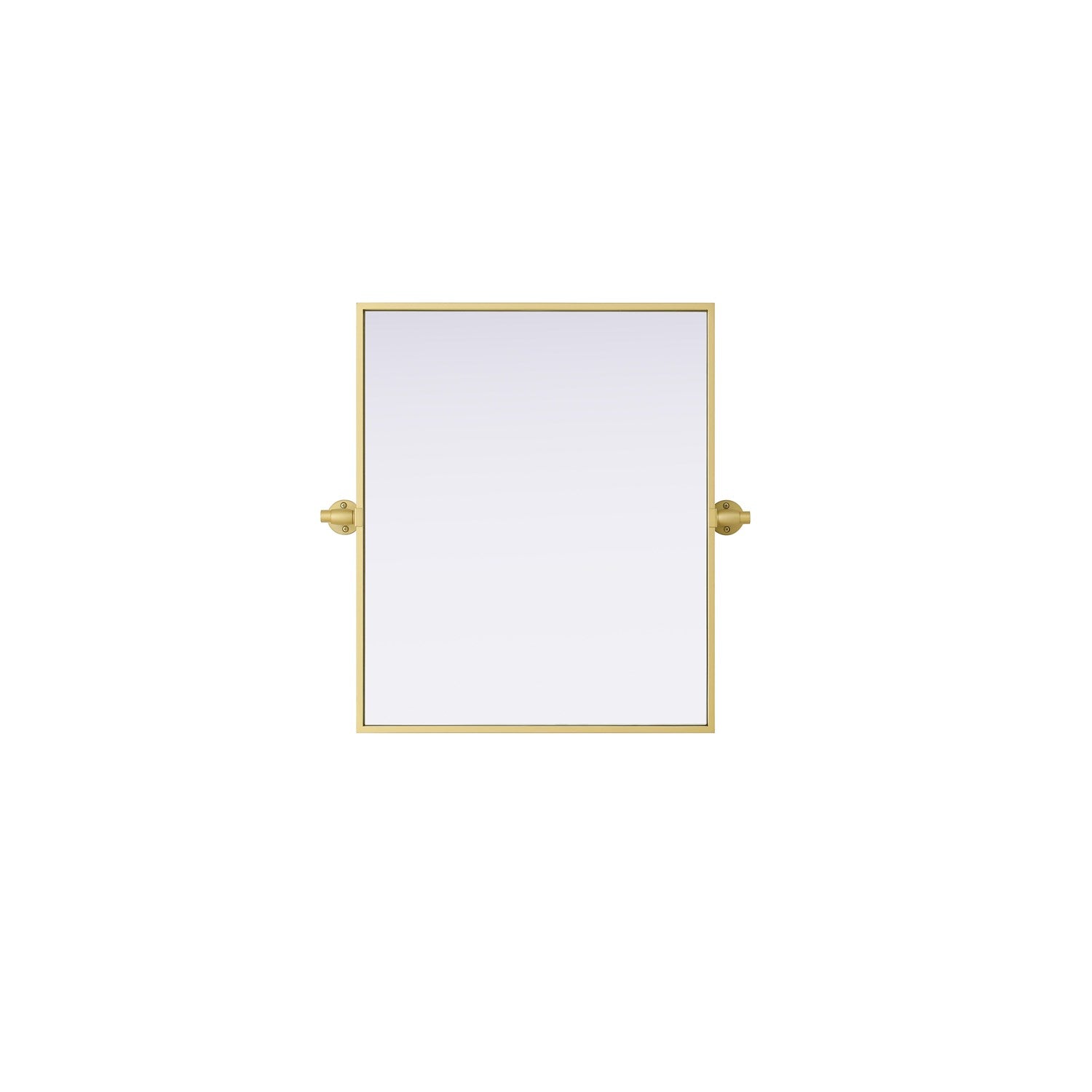 20X24 Pivot Mirror In Brass by Elegant Kitchen and Bath