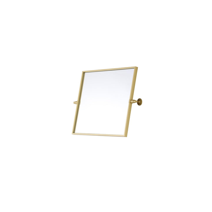 20X24 Pivot Mirror In Brass