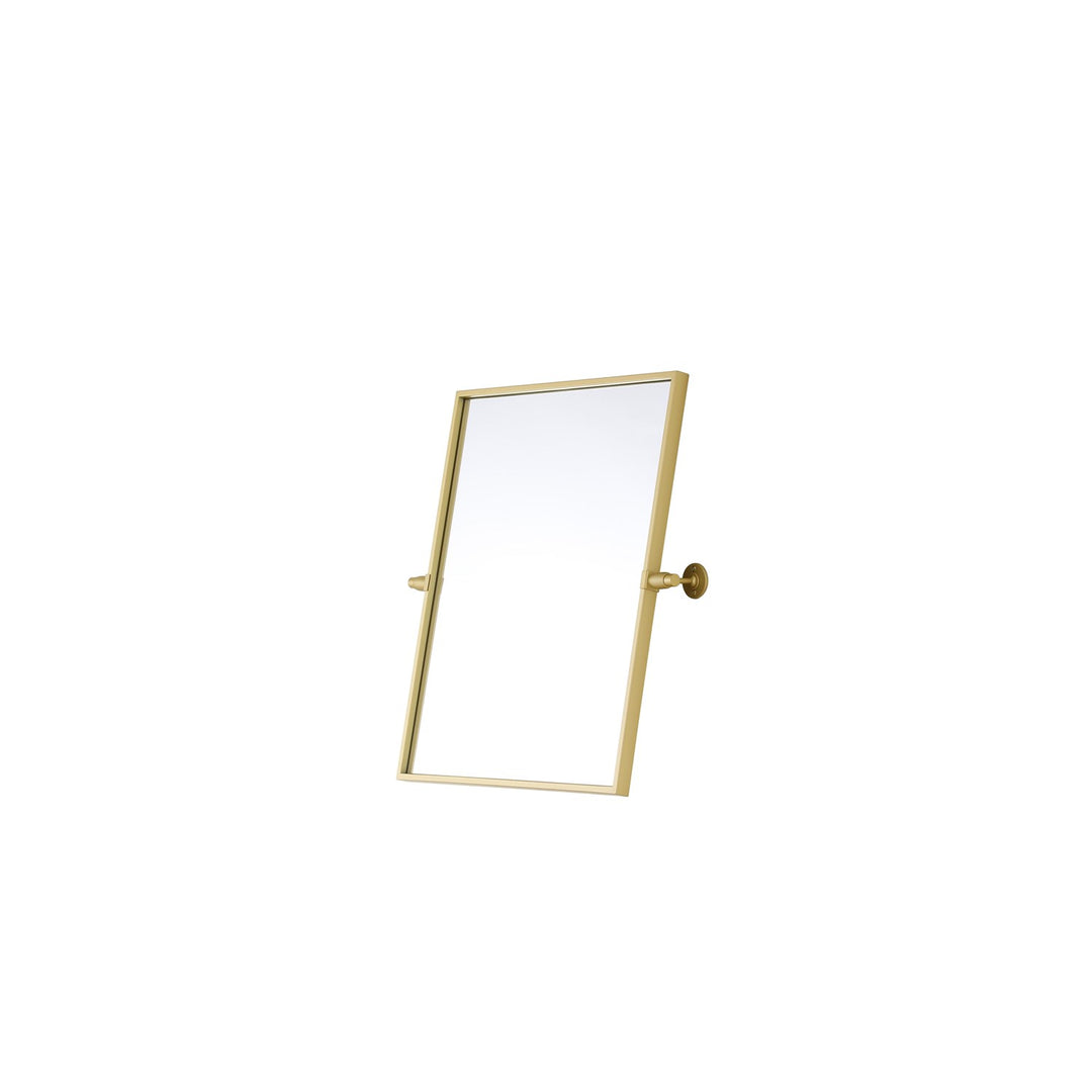 20X24 Pivot Mirror In Brass