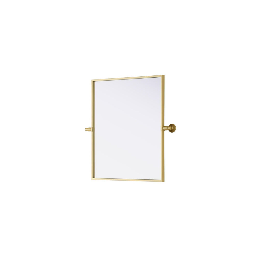 20X24 Pivot Mirror In Brass
