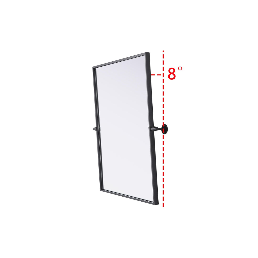 24X30 Pivot Mirror In Black