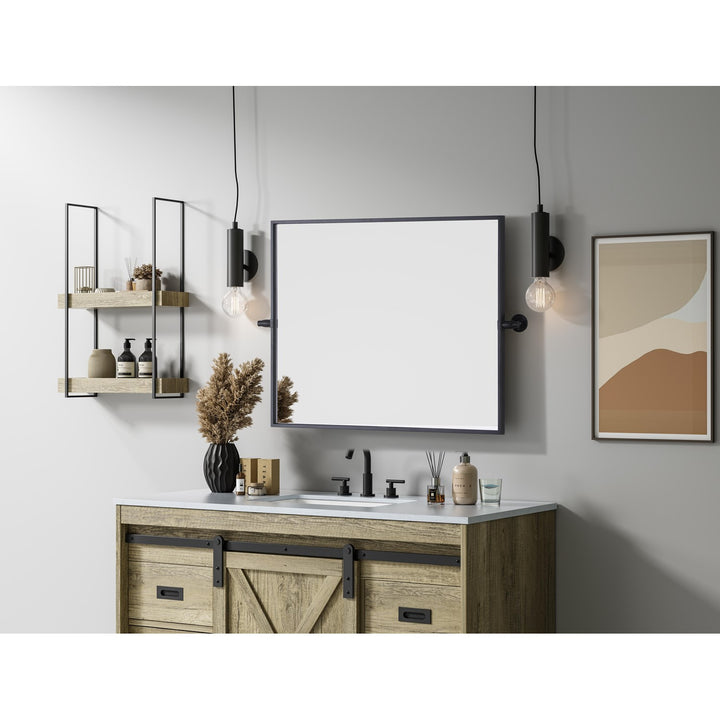 24X30 Pivot Mirror In Black