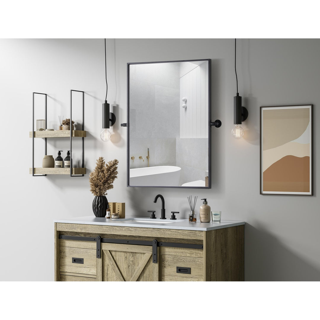 24X32 Pivot Mirror In Black