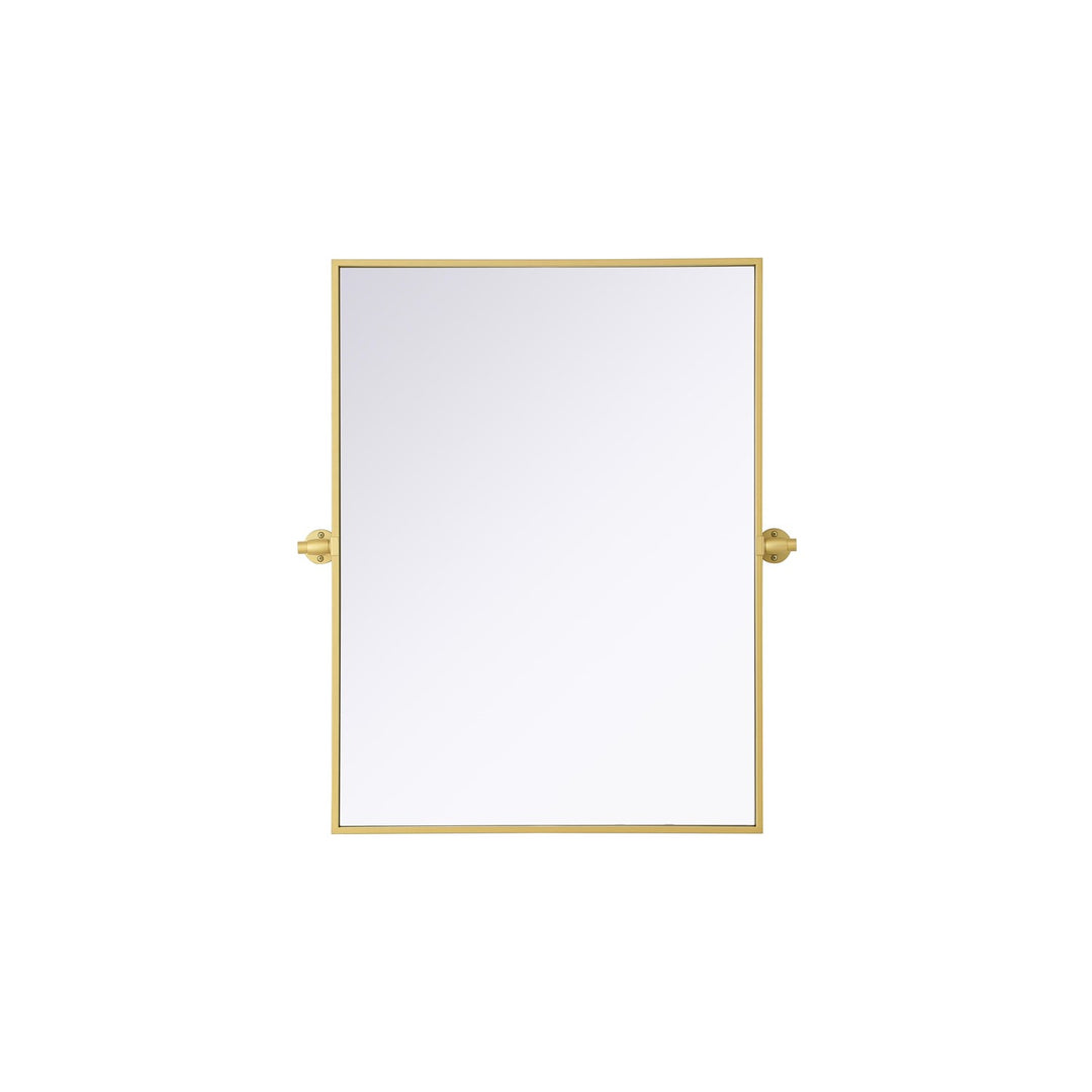 24X32 Pivot Mirror In Brass by Elegant Kitchen and Bath
