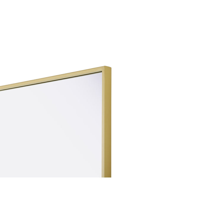 24X32 Pivot Mirror In Brass