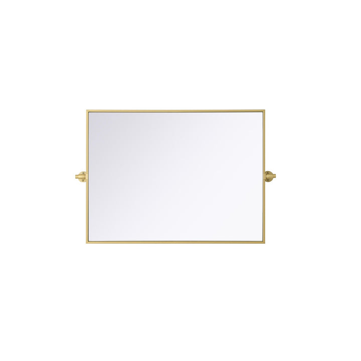 24X32 Pivot Mirror In Brass