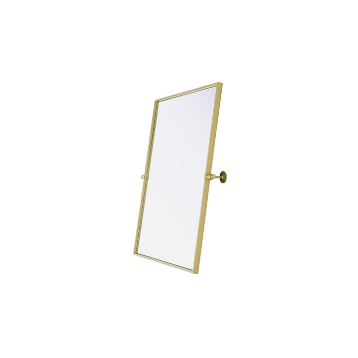 24X32 Pivot Mirror In Brass