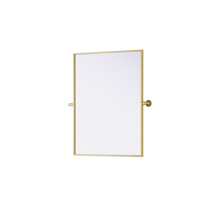 24X32 Pivot Mirror In Brass