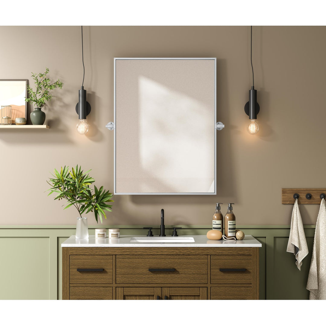 24X32 Pivot Mirror In Silver